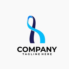 initial letter h logo design vector inspiration