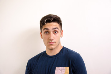 Surprised young man
