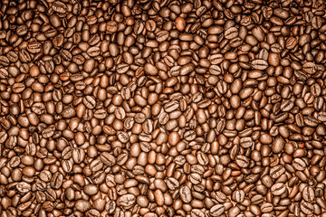 coffee beans wallpaper backdrop vintage look tone color top view