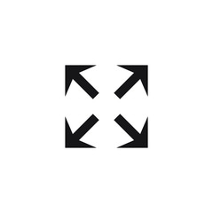 Full Screen Icon design. vector illustration