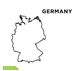 Germany map icon vector logo design template