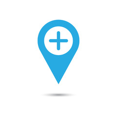 Add GPS icon design. vector illustration