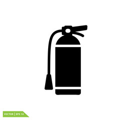 Extinguisher icon vector logo design template