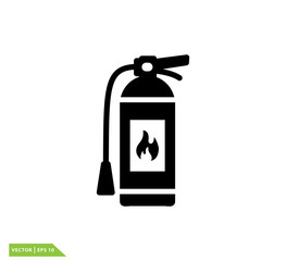 Extinguisher icon vector logo design template