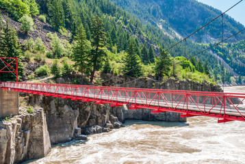 Majestic mountain river in Vancouver, Canada.