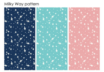 Milkyway Pattern set of seamless patterns