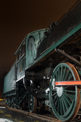 Fototapeta na wymiar Old Steam Engine Wheels