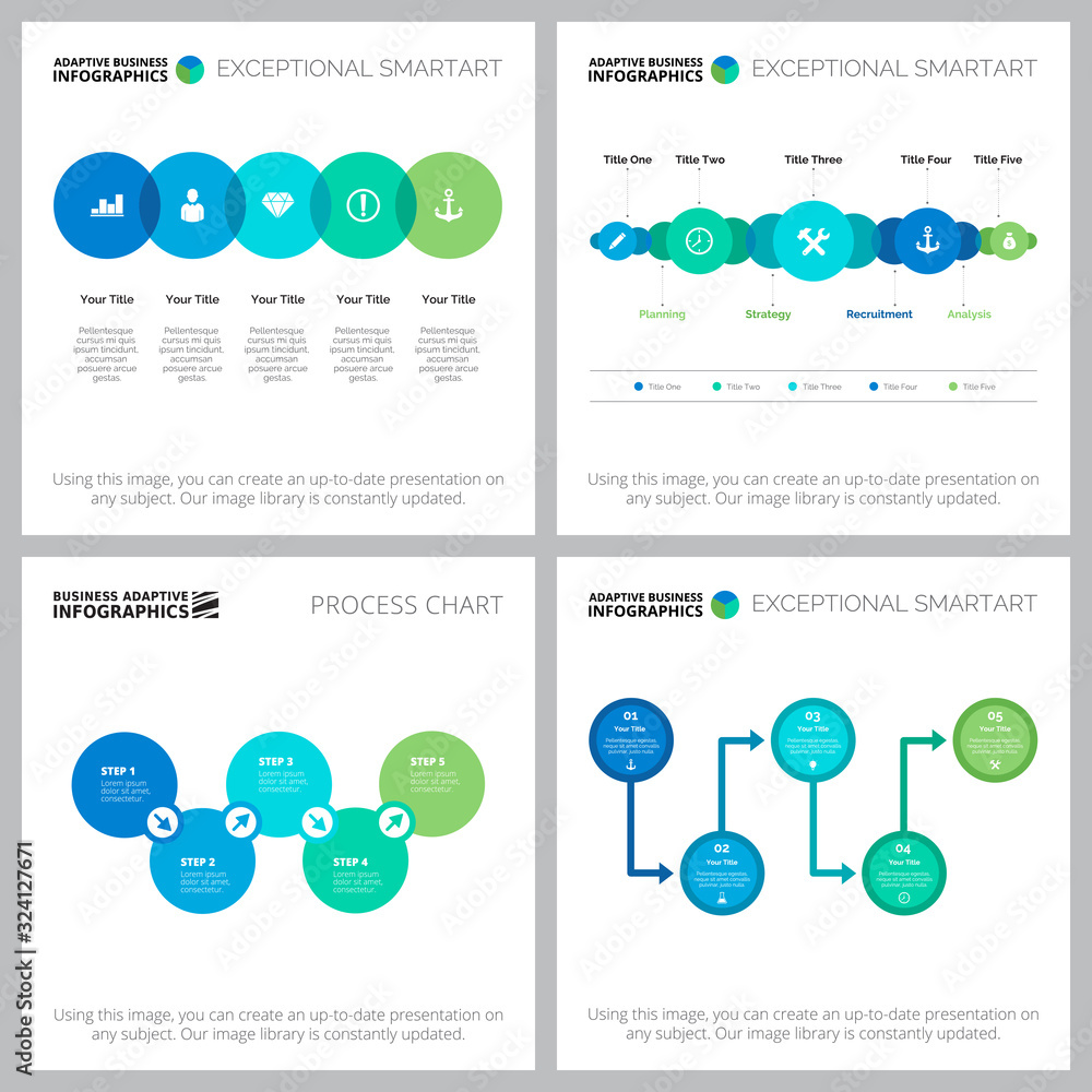 Poster workflow diagram template set for workflow design, annual analysis presentation, web design. managem