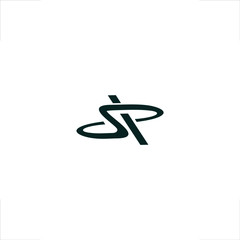 S P letter logo sleek initial logo