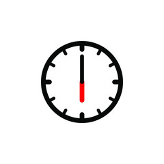 Clock icon in trendy flat style isolated on background. Clock icon page symbol for your web site design Clock icon logo, app, UI. Vector illustration. EPS10