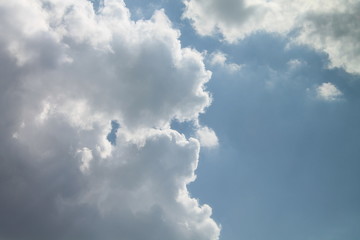 blue sky with clouds