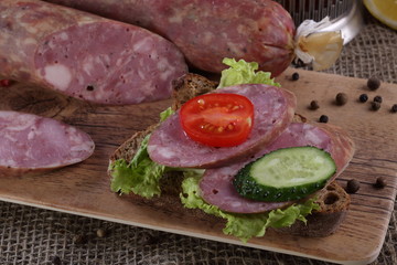Cooked-smoked sausage delicacies
