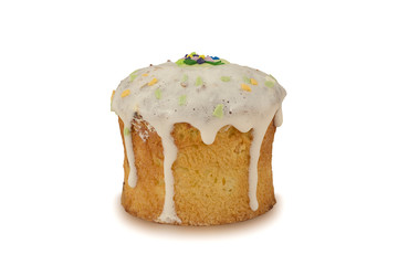 Easter cake isolated on white background 