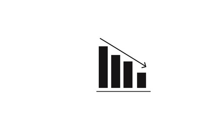 Fototapeta premium Info graphic. Chart icon. Growing graph symbol