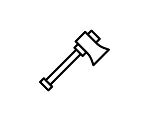 Axe line icon