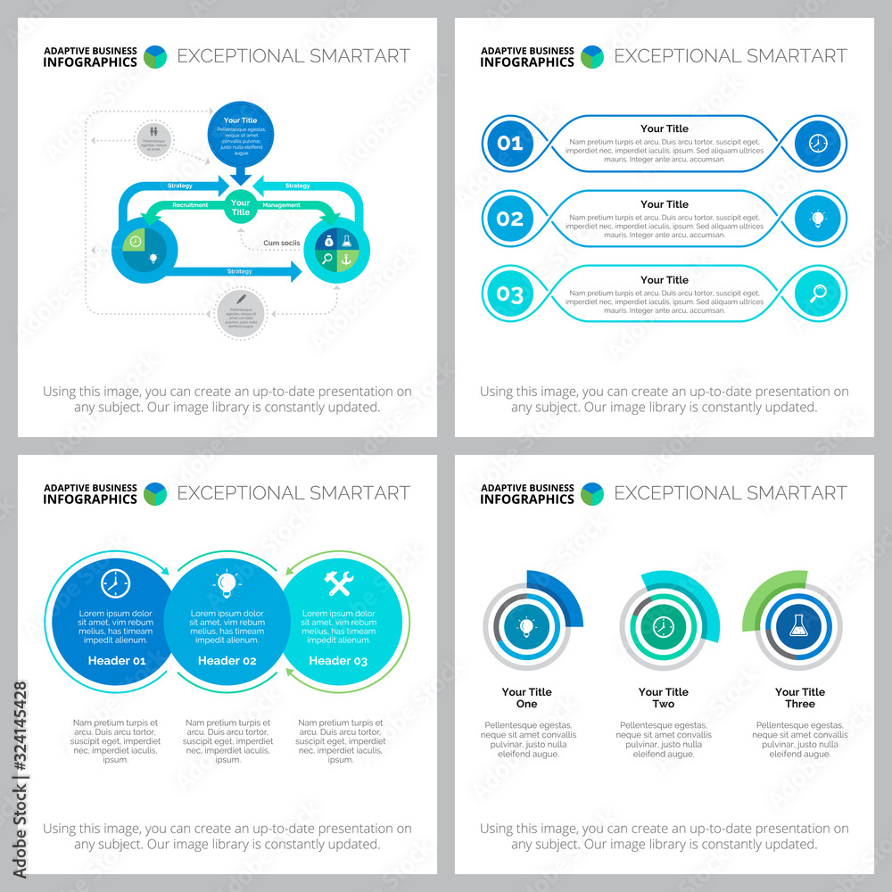 Aufkleber set of graphic business infographic charts. can be used for workflow layout, report, presentation sl