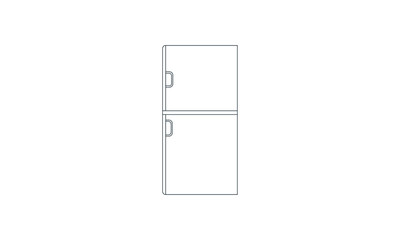 Fridge icon for kitchen appliances