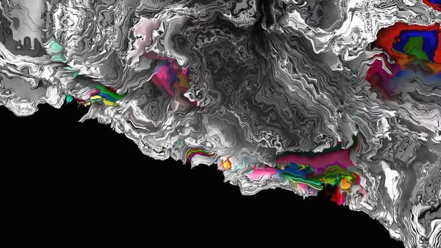 4k Abstract retro futuristic digital 3d animation evoking planet in space, loop