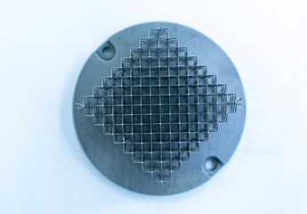 Object printed on metal 3d printer clos