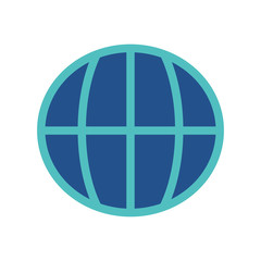 globe icon collection, trendy style