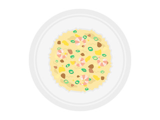 チャーハンのイラスト