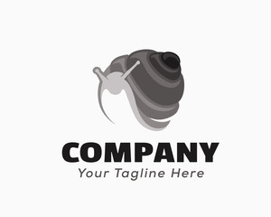 Snail art body negative space logo design inspiration
