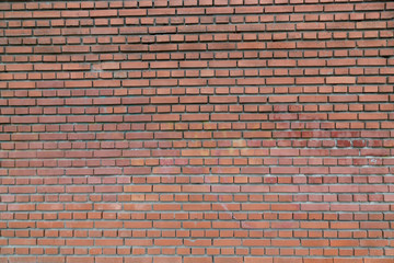 red rough brick wall abstract background