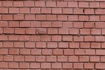 red rough brick wall abstract background