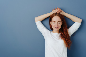 Young woman taking a quiet moment to relax
