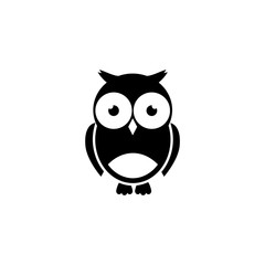 Owl icon isolated on white background. Owl icon in trendy design style
