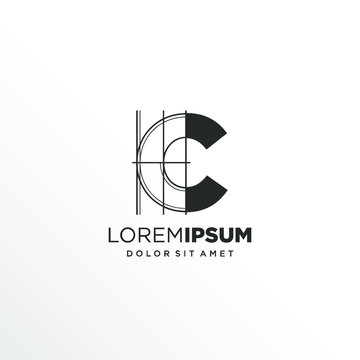 Letter C Logo Design with Architecture Element