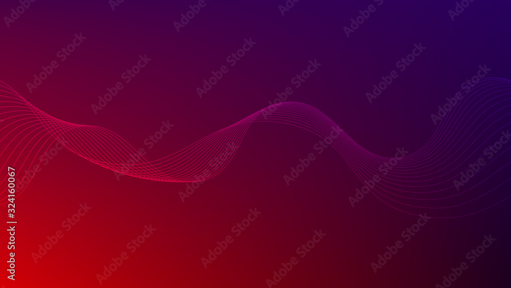 Poster abstract wave background. digital frequency stripe. waved lines for brochure and flyer design. dynam