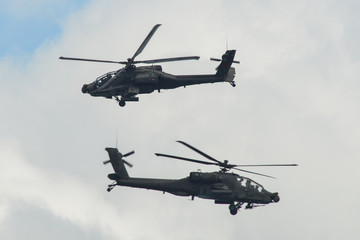 Fototapeta na wymiar US Air Force Boeing AH-64 Apache