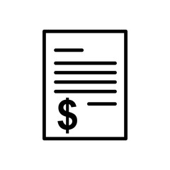 document - billing icon vector design template