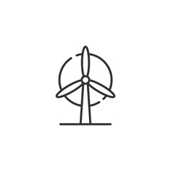wind power Icon. Vector - 324163047