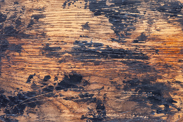 Texture of an old wooden board