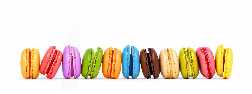 bunte Macarons
