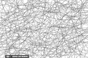 Obraz premium Abstract grunge black line pattern design artwork background. illustration vector eps10