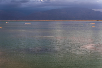 Fototapeta premium Scenic view at the Dead sea resort, Israel