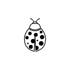 Beauty bug vector illustration icon design