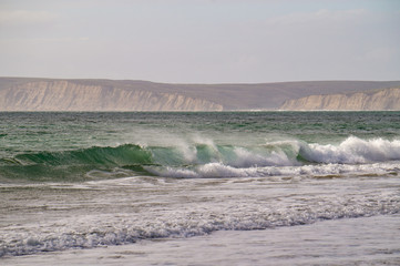 waves on the beach