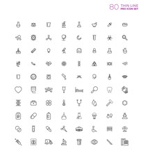 Line art simple icon set for web and applications vector