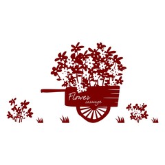 A basket full of flowers