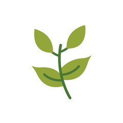 leafs plant ecology flat style icon