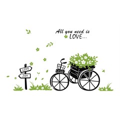 A basket full of flowers