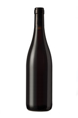 Borgognotta - bottle of wine isolated on white background