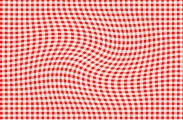Tissu Vichy à petits carreaux rouges 