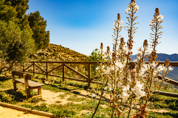 Rest area in mountains, Spain