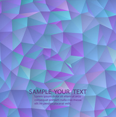 Fototapeta premium Blue Light Polygonal Mosaic Background, Business Design Templates