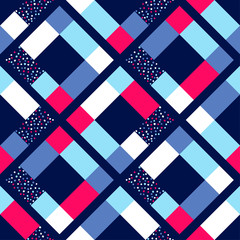 Fototapeta premium Design of geometric shapes. Polka dots. Seamless pattern. Vector illustration for web design or print.